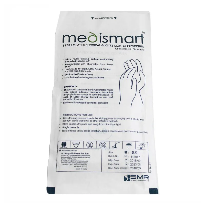 دستکش لاتکس جراحی مدی اسمارت MEDISMART - Image 2