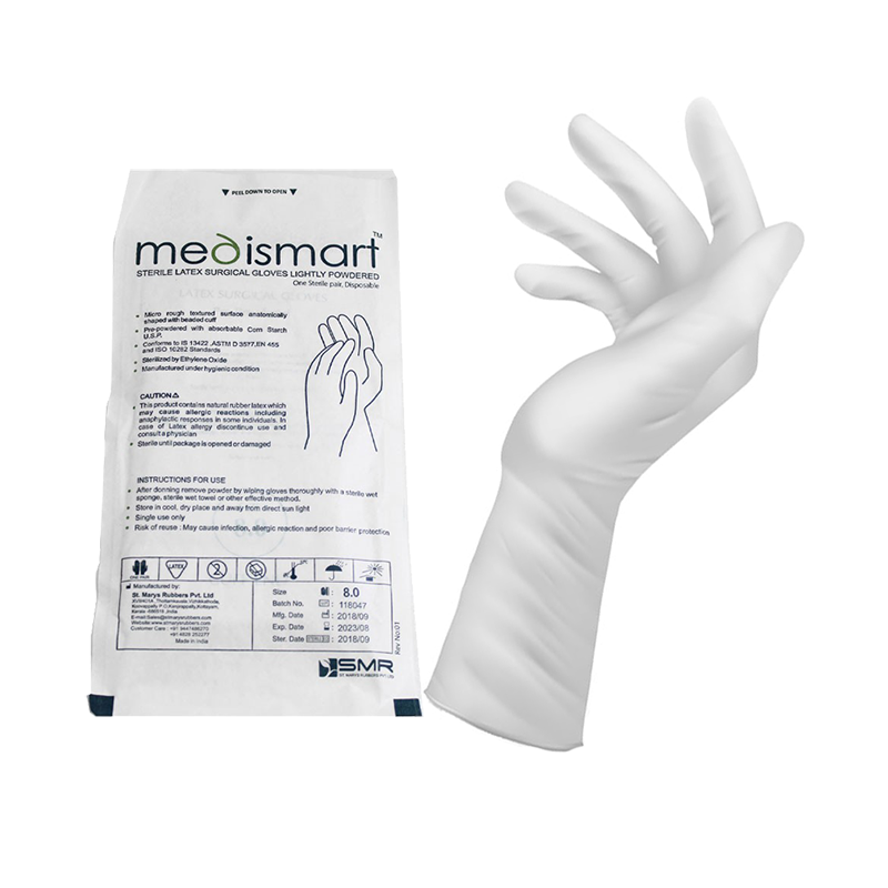 دستکش لاتکس جراحی مدی اسمارت MEDISMART - Image 3
