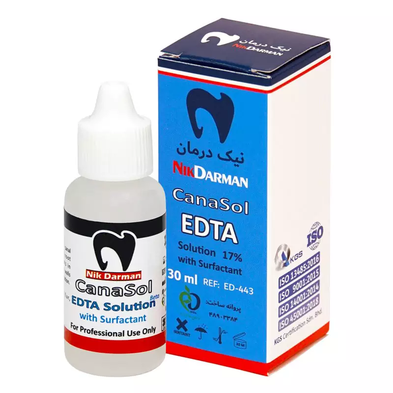 محلول EDTA نیک درمان آسیا NIKDARMAN